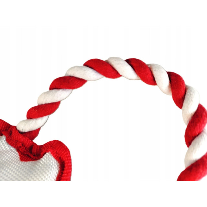 Świąteczny Szarpak dla psa MIKOŁAJ śliczny wytrzymały 34 x 17 cm