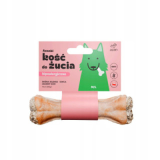 AZANKI Kość hipoalergiczna ze skóry jelenia z owcą i jagodami goji M/L 17cm