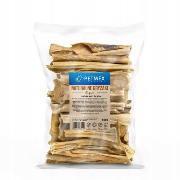 Petmex Skóra Wielbłąda 500g przysmak naturalny gryzak dla psa